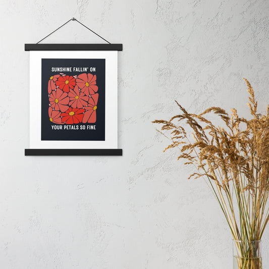 Red Daisy Poster