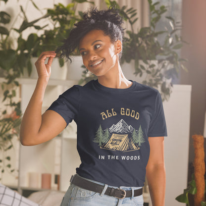 All Good In The Woods Short-Sleeve Navy T-Shirt