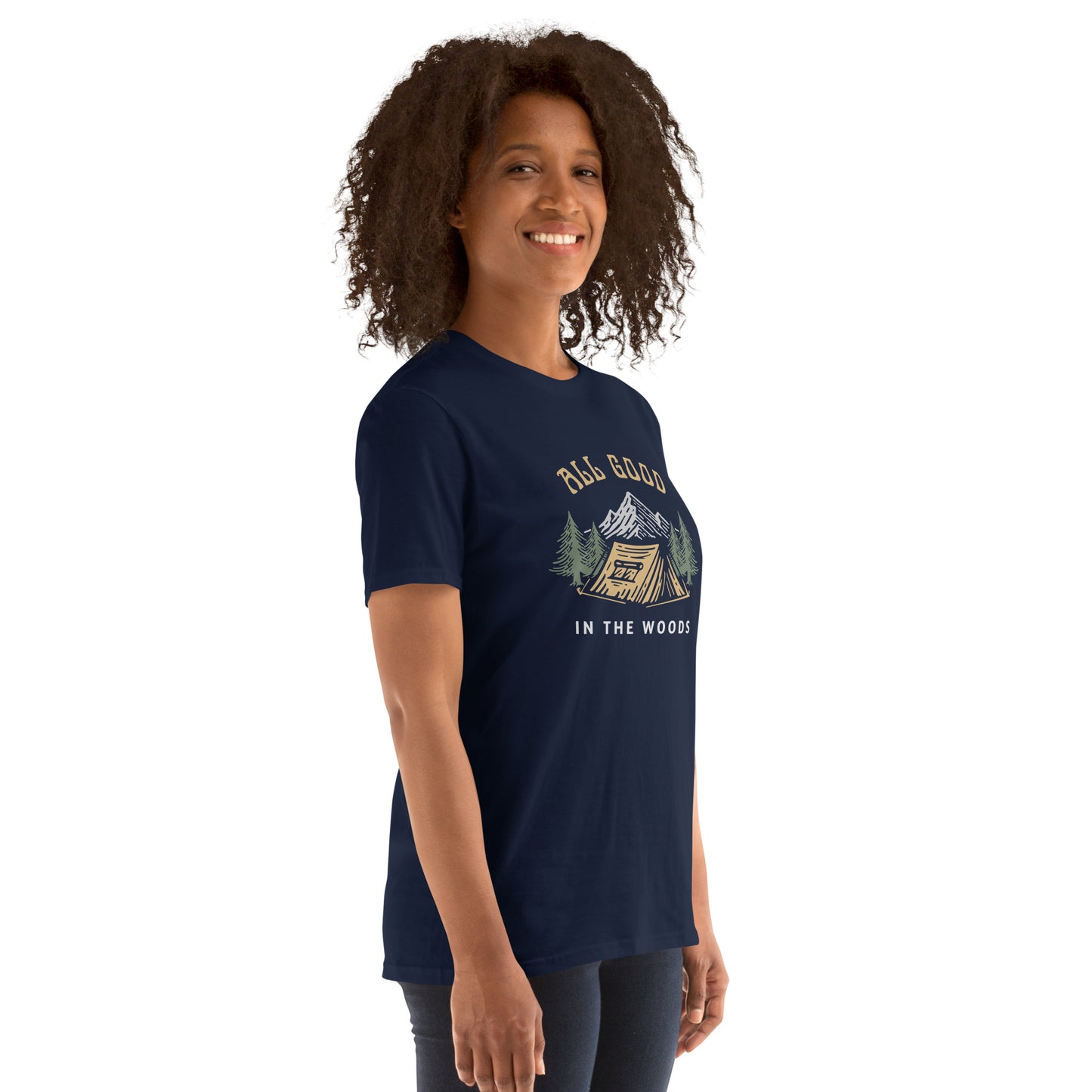 All Good In The Woods Short-Sleeve Navy T-Shirt